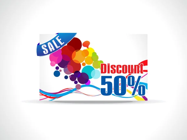 Abstract discount card template — Stock Vector