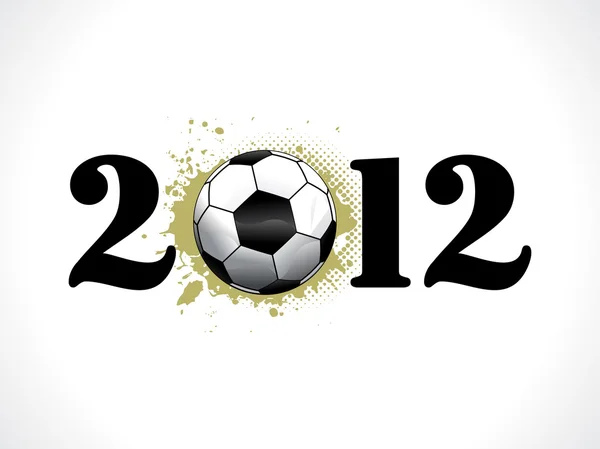 Abstract football based new year text — Stock Vector