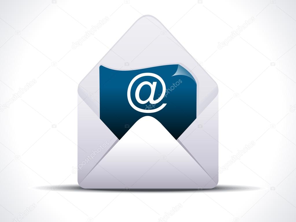 abstract detailed mail icon