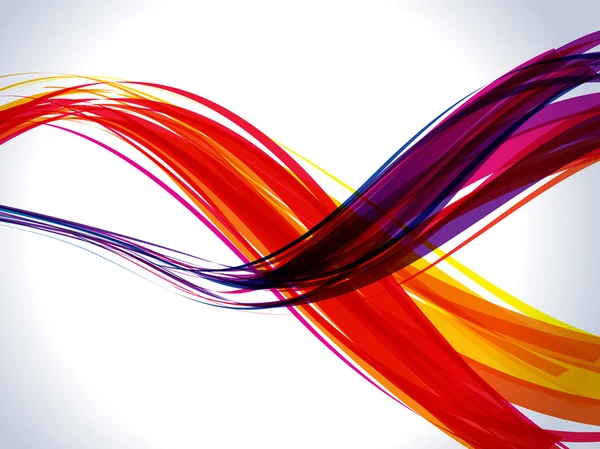 Abstrato colorido arco-íris onda fundo — Vetor de Stock