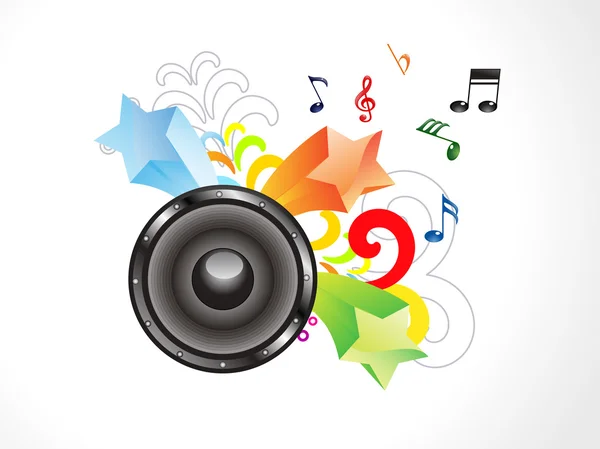 Abstract colorful musical sound — Stock Vector