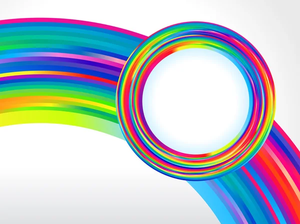 Abstracte kleurrijke regenboog cirkel achtergrond — Stockvector