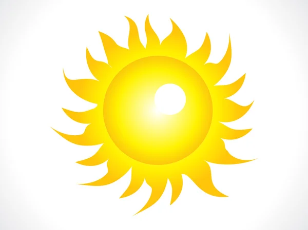 Abstracte glanzende zon pictogram — Stockvector
