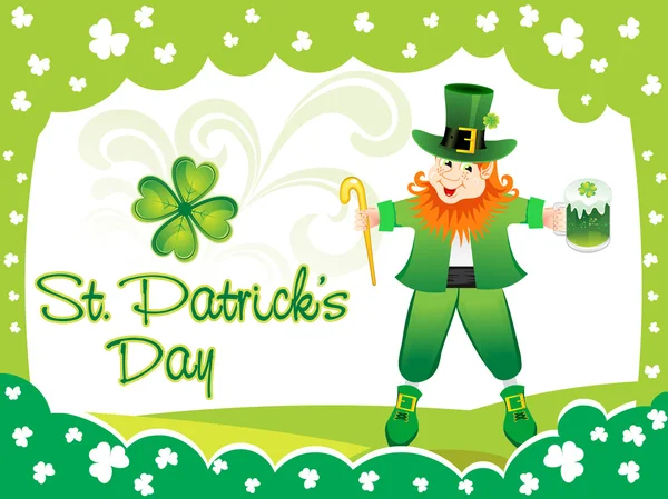 Abstracto st patrick fondo — Vector de stock