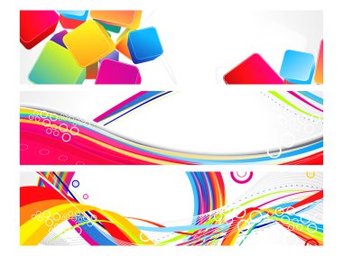 birden çok web Banner arka plan