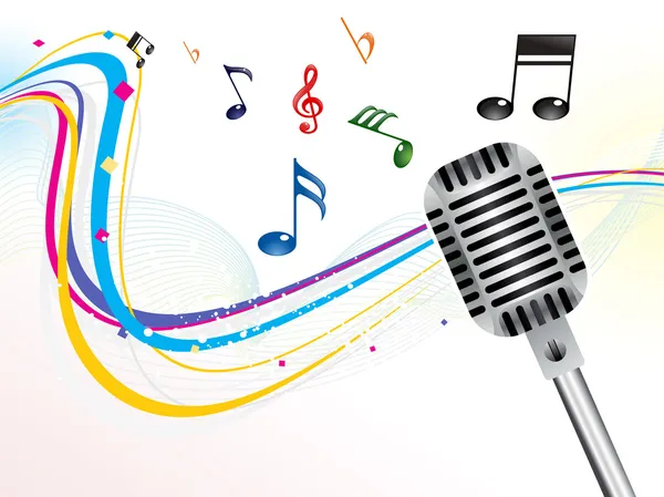 soyut müzik mikrofon arka plan