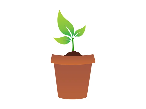 Abstract plant icon — Stock Vector