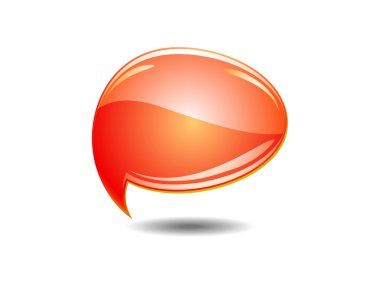 soyut turuncu sohbet balonlar
