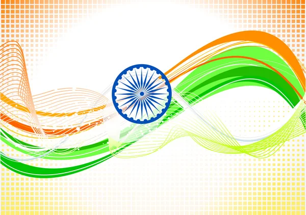 Abstract indian independence day wallpaper — Stock Vector