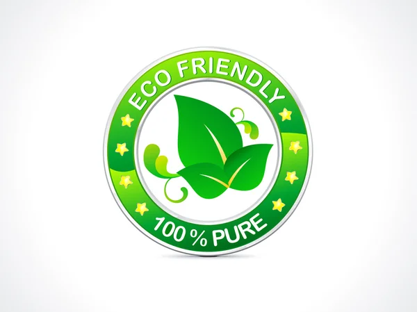 Abstract eco friendly icon — Stock Vector