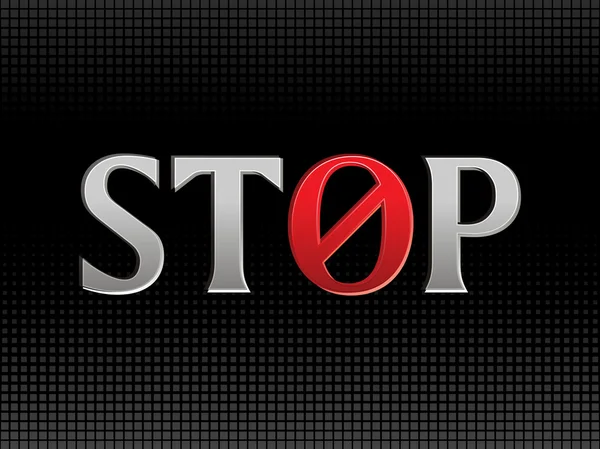 Abstrakte Stop-Tapete — Stockvektor