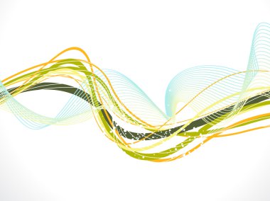 soyut renkli çizgi dalga geçmiş