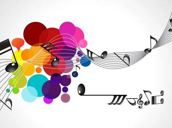 Vague musicale abstraite colorée — Image vectorielle