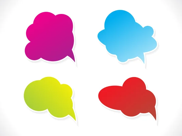 Abstract multiple chat balloons — Stock Vector