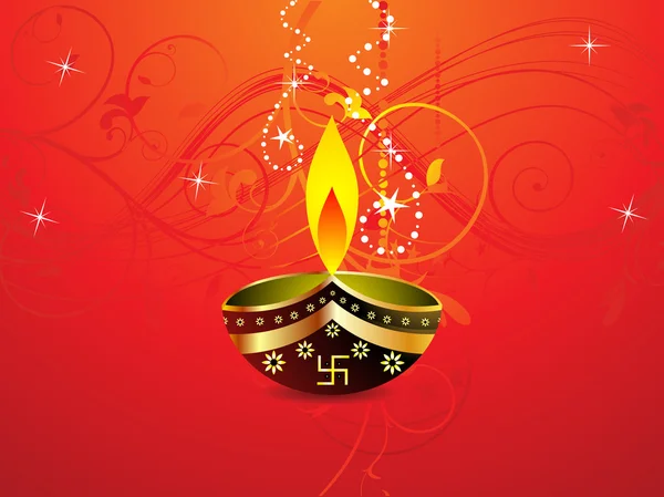 Modèle abstrait de fond diwali — Image vectorielle