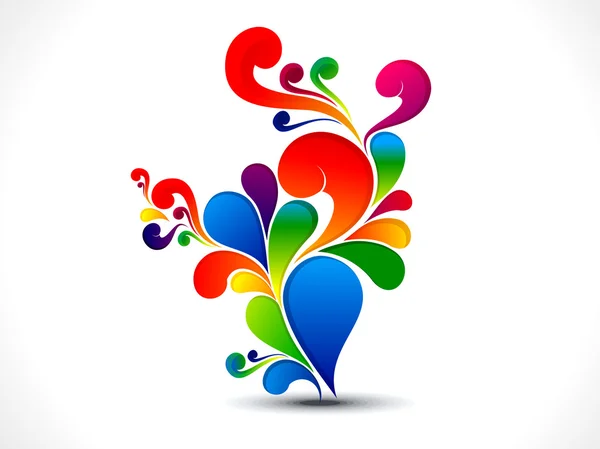 Floral coloré abstrait — Image vectorielle