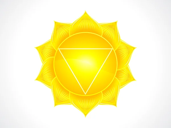 Detailed solar plexus chakra — Stock Vector