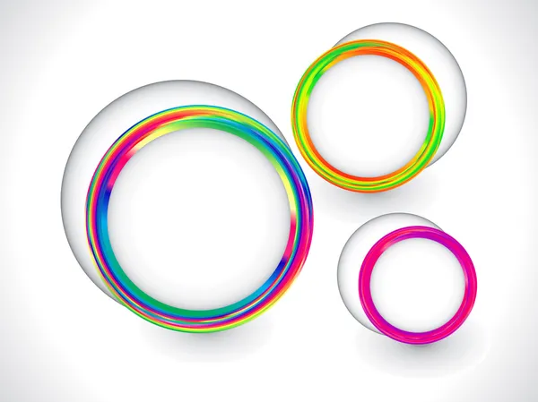 Colorful rainbow circle based background — Stock Vector