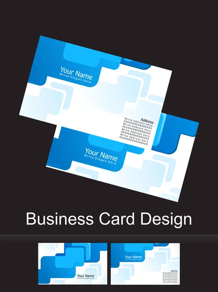 抽象的なブルー ・ ビジネス カード — ストックベクタ