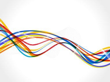 soyut renkli gökkuşağı dalga geçmiş