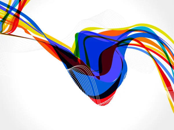 Абстрактний барвистий веселковий хвильовий фон — стокове фото