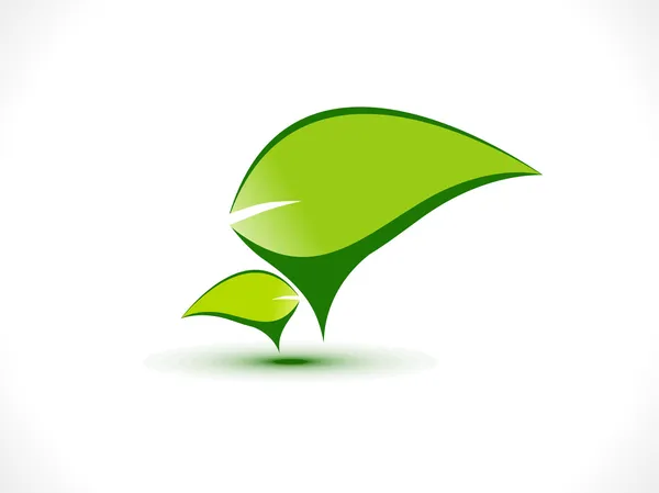 Ícone de chat ecológico abstrato — Vetor de Stock
