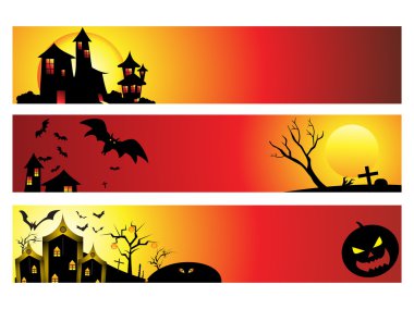 soyut halloween web Bannerlar