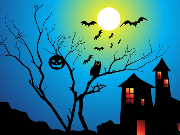 Carta da parati Halloween astratto — Vettoriale Stock