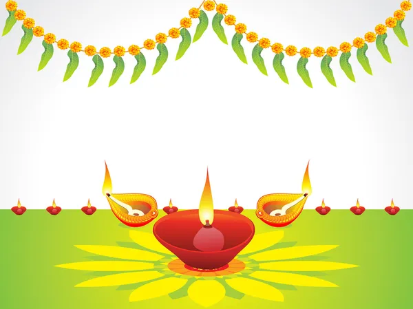 Abstracte diwali achtergrond — Stockvector