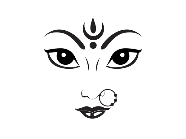 Abstracto artístico durga godess fondo de pantalla — Vector de stock