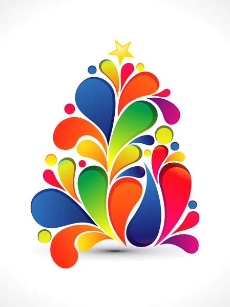 Abstrait arbre de Noël fond — Image vectorielle