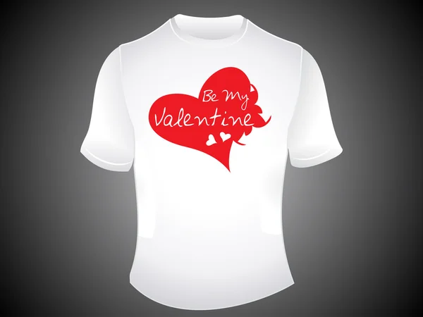 Abstrato ser meu tshirt valentine — Vetor de Stock