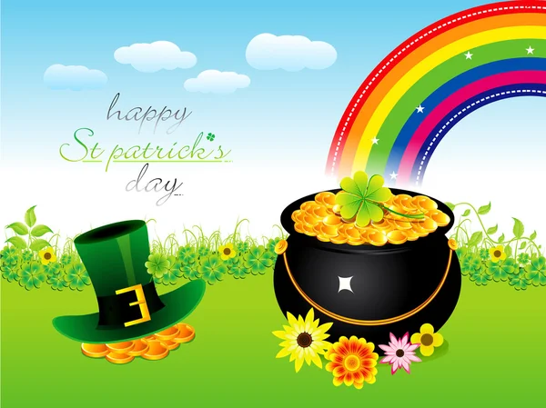 Abstraktní st patrick den pozadí — Stockový vektor