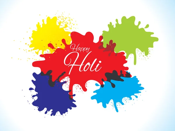Résumé Happy Holi background — Image vectorielle