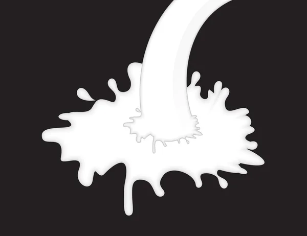 Abstract milk splash icon — Stock vektor