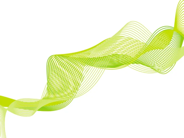 Абстрактний фон зеленої хвилі — стоковий вектор