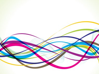 soyut renkli çizgi dalga geçmiş