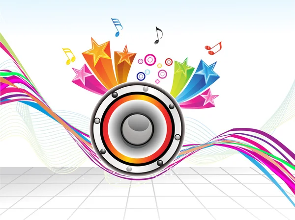 Fondo musical colorido abstracto — Vector de stock