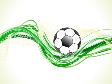 soyut renkli yeşil futbol dalgası