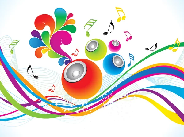 Résumé fond musical coloré — Image vectorielle