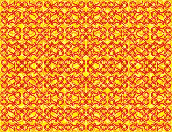 Abstrait Artistique Créatif Orange Sans Couture Motif Vectoriel Illustration — Image vectorielle