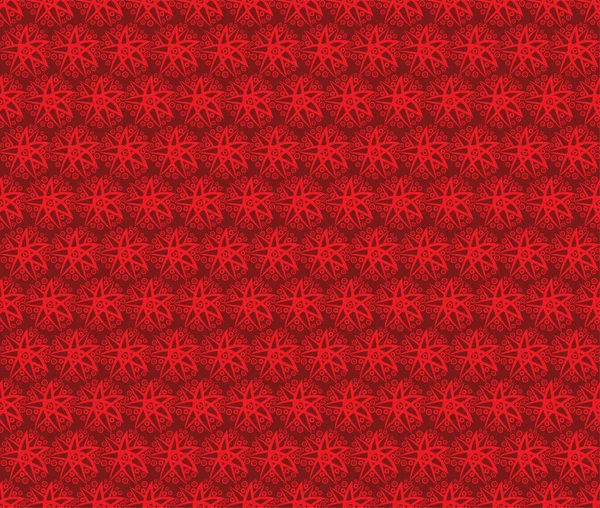 Artistic Creative Red Seamless Pattern Vector Illustration — стоковый вектор