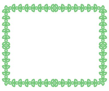 soyut sanatsal yaratıcı yeşil eko sınır vektörü çizimi