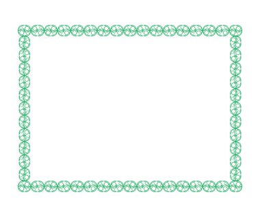 soyut sanatsal yaratıcı yeşil sınır vektörü çizimi