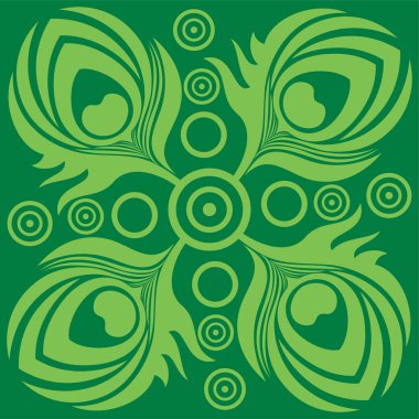 soyut sanatsal yaratıcı tavus kuşu tüyü desenli vektör çizimi