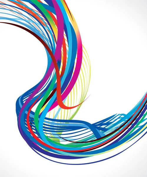 soyut sanat yaratıcı mavi çizgi dalga vektör çizim