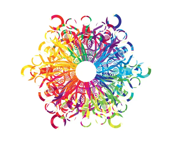 Abstracto Artístico Creativo Colorido Explosión Vector Ilustración — Vector de stock
