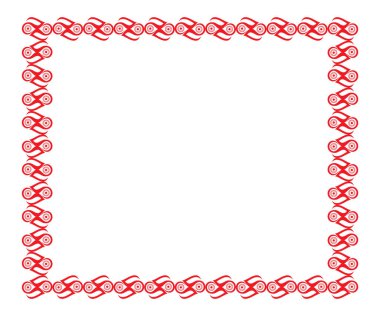 soyut sanatsal yaratıcı çiçek sınır vektörü çizimi