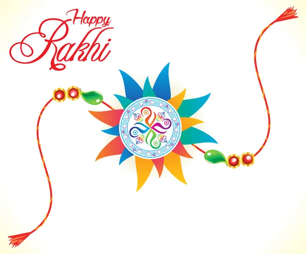 Abstract Artistic Creative Colorful Rakhi Vector Illustration — Stok Vektör