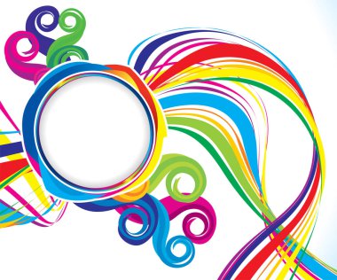 artistic creative wave explode vector illustration